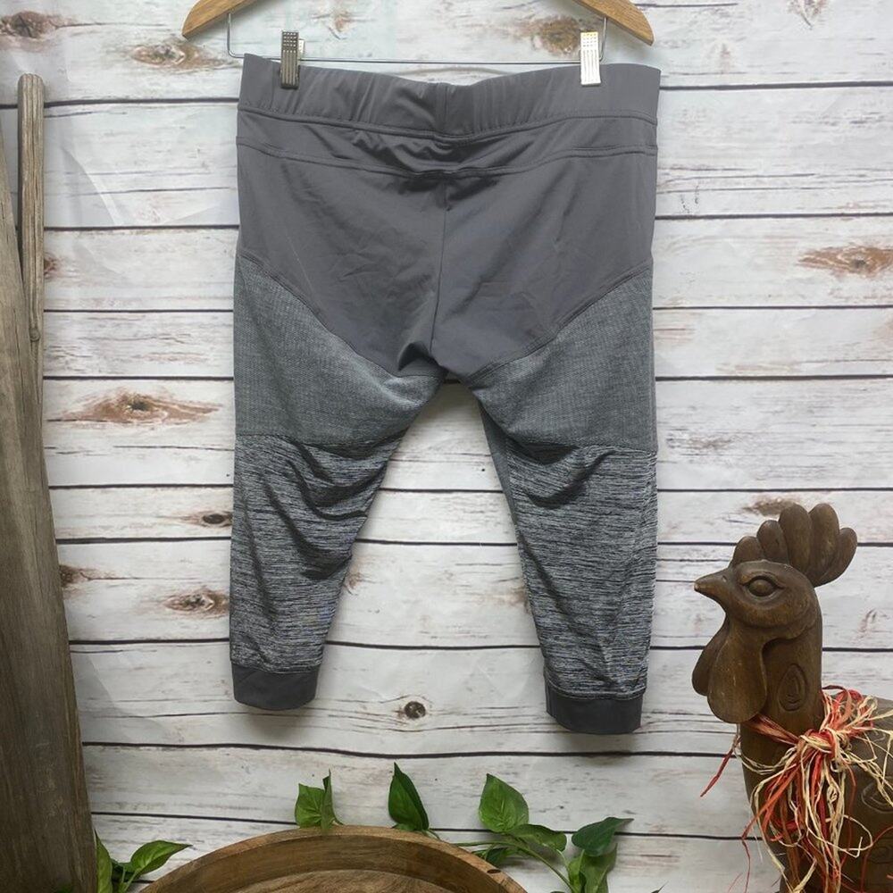 Adidas Stella McCartney Capri Pants Sport Large Workout Yoga Pant Grey Gray L - Picture 2 of 11